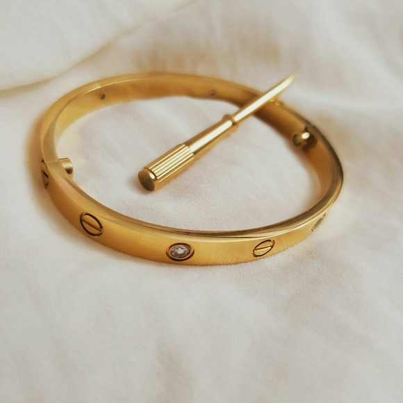 Screwdriver bangle love bangle 18k gold plated - Picture 12 of 15
